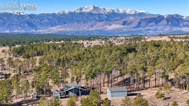 6770 Gun Club Trl, Colorado Springs, CO 80908 - property view of mountains featuring a view of trees