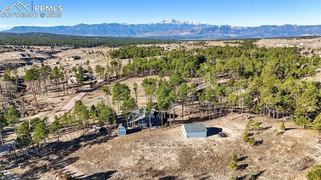6770 Gun Club Trl, Colorado Springs, CO 80908 - drone / aerial view featuring a mountain view