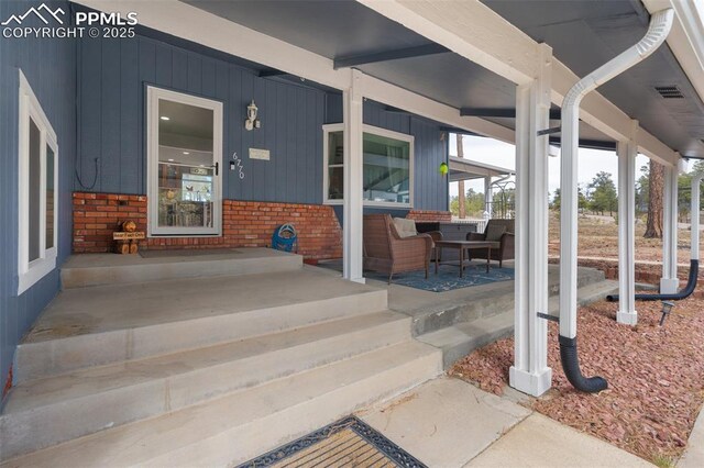 6770 Gun Club Trl, Colorado Springs, CO 80908 - view of patio / terrace with a porch and visible vents