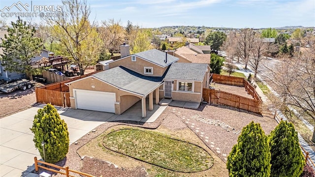 3781 Red Cedar Dr, Colorado Springs, CO 80906 - bird's eye view