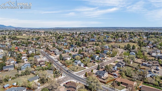 3781 Red Cedar Dr, Colorado Springs, CO 80906 - aerial view with a residential view and a mountain view