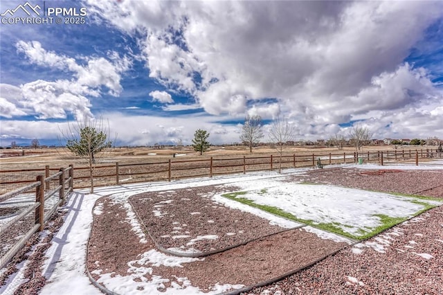 9812 Fairway Glen Dr, Peyton, CO 80831 - view of yard featuring a fenced backyard and a rural view