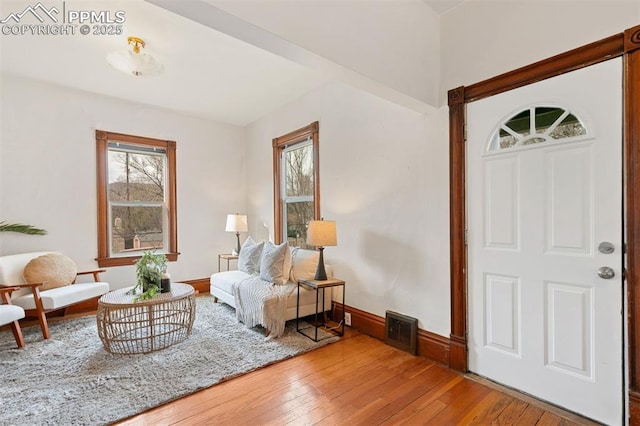 2721 W Bijou St, Colorado Springs, CO 80904 - entryway with hardwood / wood-style floors and baseboards