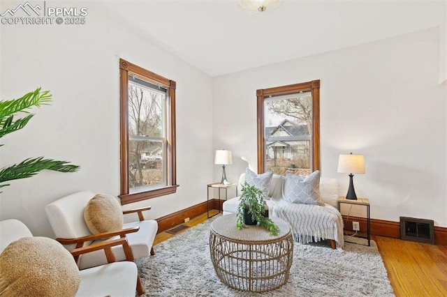 2721 W Bijou St, Colorado Springs, CO 80904 - living area with wood finished floors and baseboards