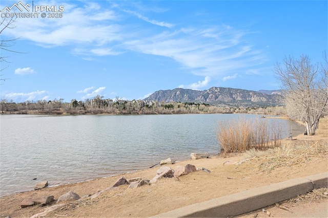 3272 Capstan Way, Colorado Springs, CO 80906 - water view featuring a mountain view