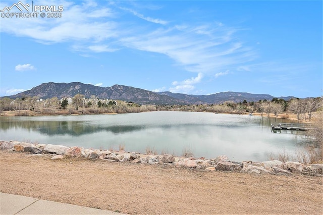 3272 Capstan Way, Colorado Springs, CO 80906 - water view featuring a mountain view