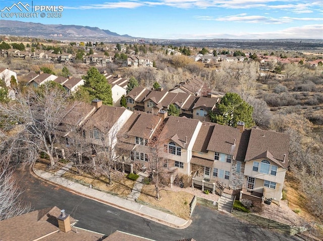 3272 Capstan Way, Colorado Springs, CO 80906 - aerial view featuring a mountain view and a residential view