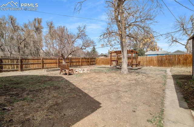3010 W Kiowa St, Colorado Springs, CO 80904 - view of yard featuring a fenced backyard