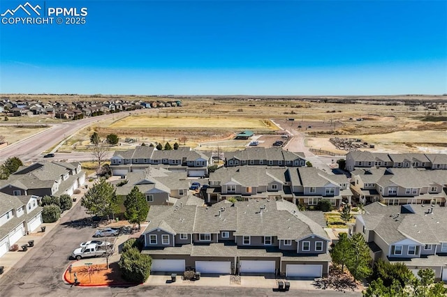 bird's eye view featuring a residential view