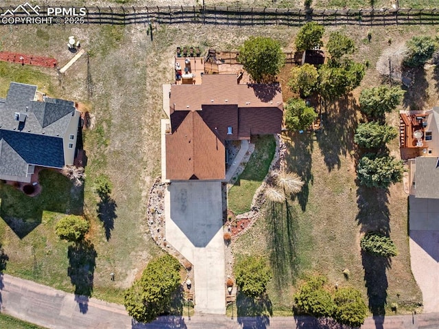 aerial overview of property's location