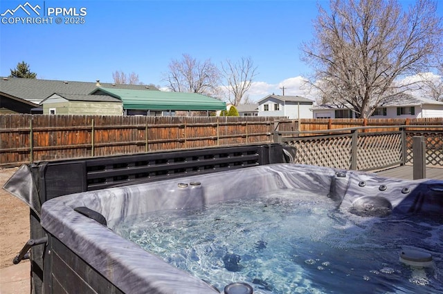 2118 S El Paso Ave, Colorado Springs, CO 80905 - exterior details with fence and a hot tub