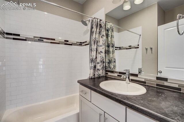 1341 Solitaire St, Colorado Springs, CO 80905 - full bathroom with shower / tub combo and vanity