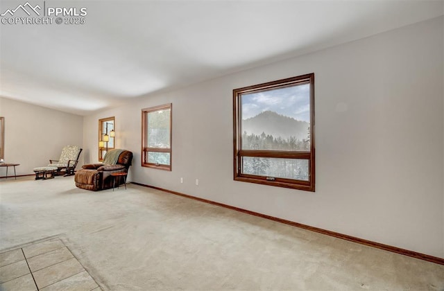 5865 Waterfall Loop, Manitou Springs, CO 80829 - sitting room with baseboards and carpet