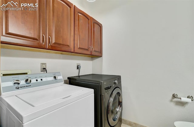 5865 Waterfall Loop, Manitou Springs, CO 80829 - laundry area featuring cabinet space and washer and clothes dryer