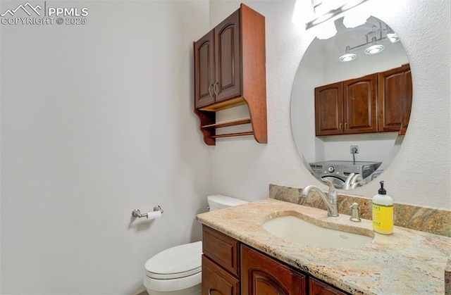 5865 Waterfall Loop, Manitou Springs, CO 80829 - half bathroom with toilet and vanity