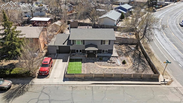 2219 Sonoma Dr, Colorado Springs, CO 80910 - aerial view with a residential view