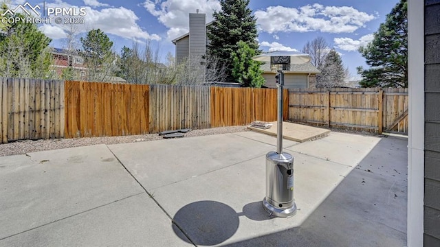 view of patio / terrace featuring a fenced backyard