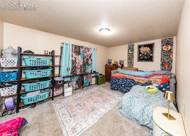 2914 Del Mar Cir, Colorado Springs, CO 80910 - carpeted bedroom with a textured ceiling
