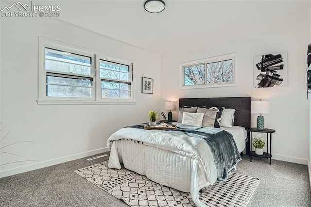 bedroom with baseboards