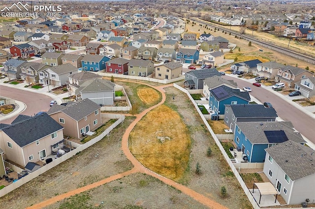 7718 Benecia Dr, Fountain, CO 80817 - drone / aerial view featuring a residential view