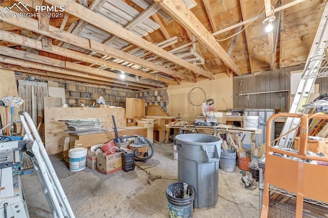view of basement