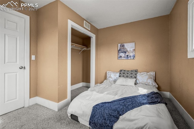 224 W Mill St, Colorado Springs, CO 80903 - bedroom featuring a closet, baseboards, visible vents, and carpet