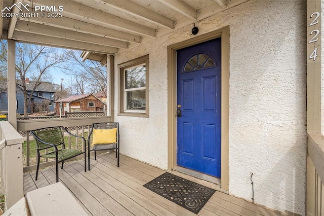 224 W Mill St, Colorado Springs, CO 80903 - entrance to property with stucco siding