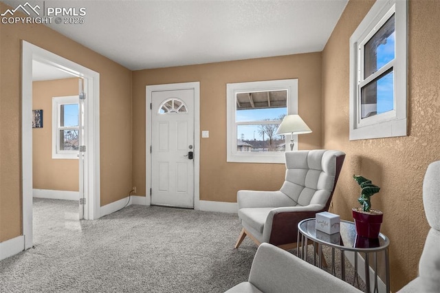 224 W Mill St, Colorado Springs, CO 80903 - entryway featuring baseboards and a textured ceiling