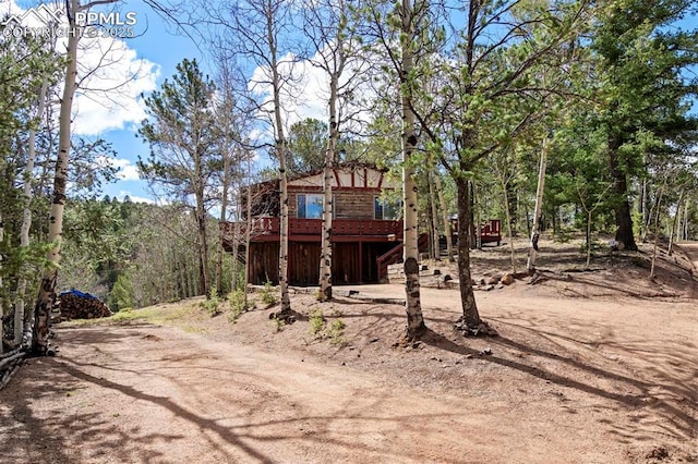 view of back of property