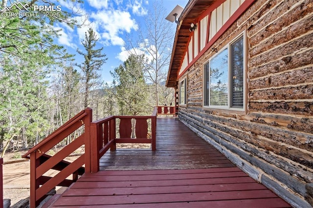 view of deck