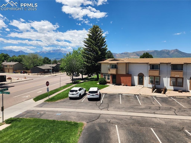 1187 Willow Bend Cir Unit A # 4, Colorado Springs, CO 80918 - uncovered parking lot with a mountain view