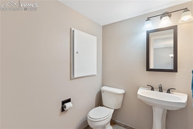 1187 Willow Bend Cir Unit A # 4, Colorado Springs, CO 80918 - half bathroom with toilet and baseboards