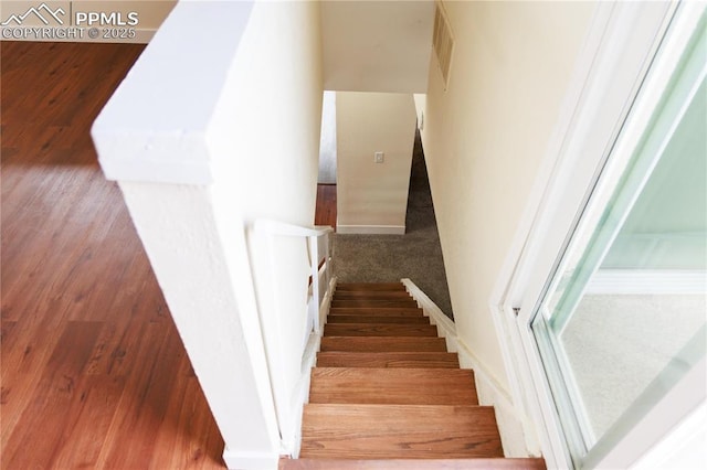 stairway with visible vents