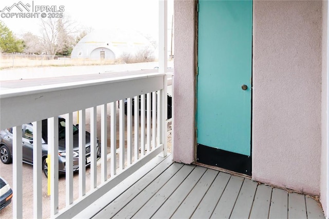view of balcony