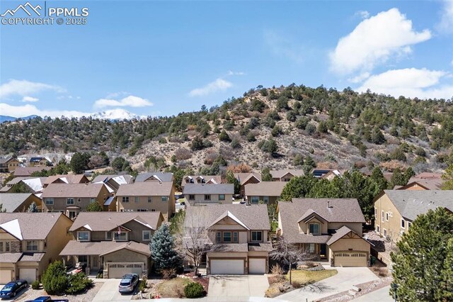 4454 College Park Ct, Colorado Springs, CO 80918 - drone / aerial view featuring a residential view