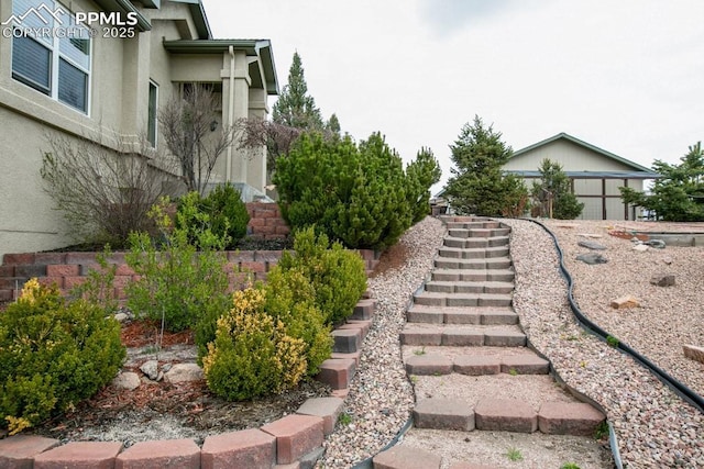 17035 Herring Rd, Colorado Springs, CO 80908 - view of yard featuring stairway