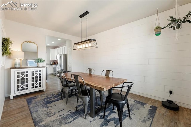 13424 Stone Valley Dr, Peyton, CO 80831 - dining room with baseboards and dark wood finished floors