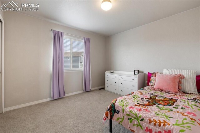 13424 Stone Valley Dr, Peyton, CO 80831 - bedroom with light colored carpet and baseboards