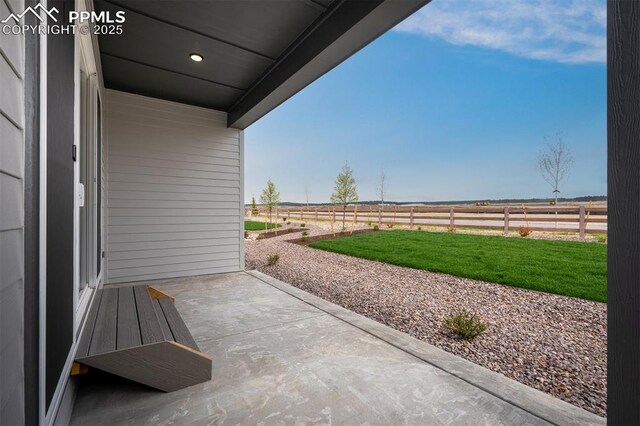 6678 Thimble Ct, Colorado Springs, CO 80924 - view of patio / terrace featuring a view of countryside