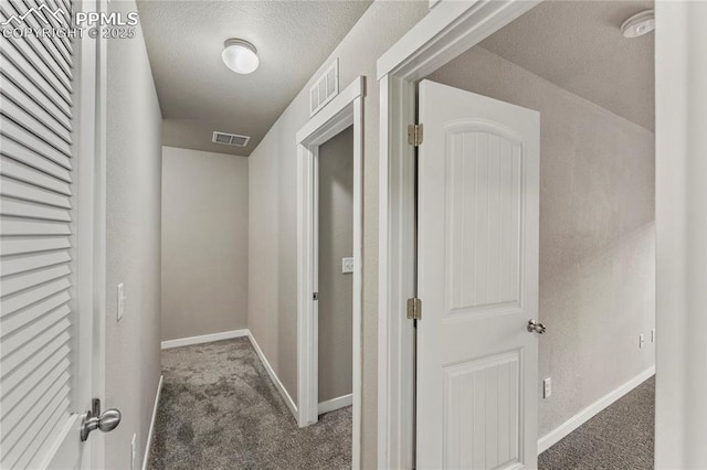 4691 Pleasant Port Vw, Colorado Springs, CO 80911 - hall featuring baseboards, visible vents, and carpet flooring
