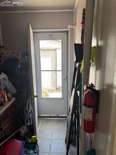 view of doorway to outside