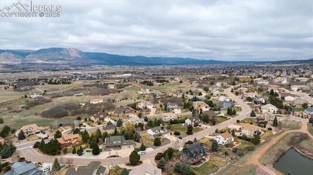 15110 Copperfield Dr, Colorado Springs, CO 80921 - drone / aerial view with a residential view and a mountain view