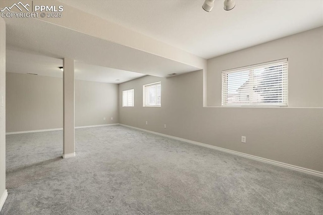 15110 Copperfield Dr, Colorado Springs, CO 80921 - basement featuring baseboards and carpet floors