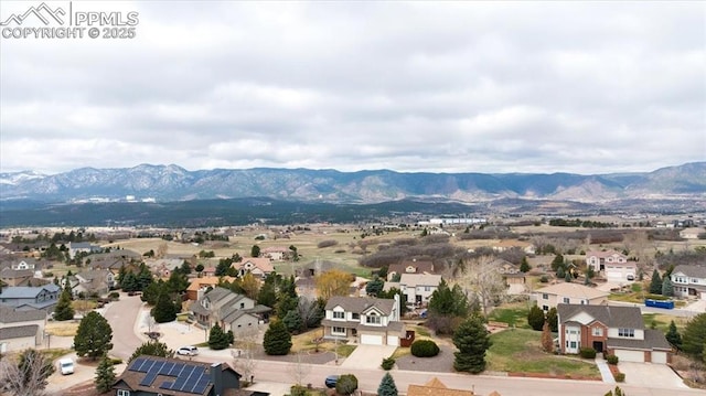 15110 Copperfield Dr, Colorado Springs, CO 80921 - bird's eye view with a mountain view and a residential view