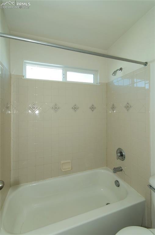 9443 St George Rd, Peyton, CO 80831 - bathroom with toilet, plenty of natural light, and tub / shower combination