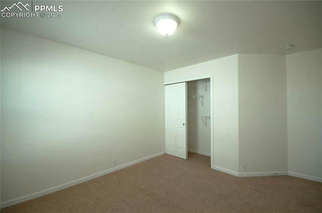 9443 St George Rd, Peyton, CO 80831 - unfurnished bedroom with a closet, carpet, and baseboards
