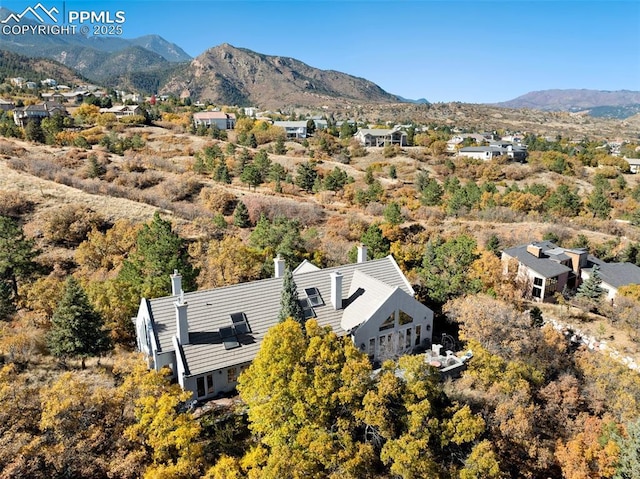 714 Southern Cross Pl, Colorado Springs, CO 80906 - aerial view with a mountain view