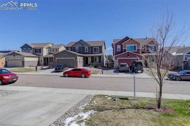 17718 Leisure Lake Dr, Monument, CO 80132 - view of yard with a residential view and a garage