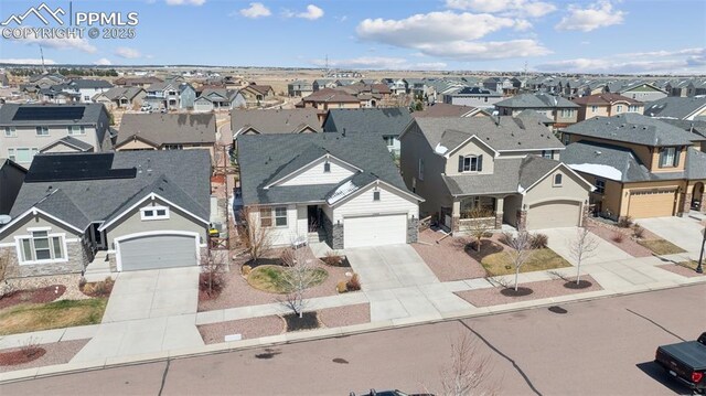 drone / aerial view featuring a residential view