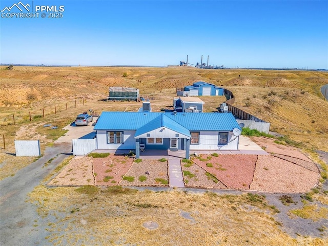 2801 Lime Rd, Pueblo, CO 81006 - drone / aerial view featuring a rural view